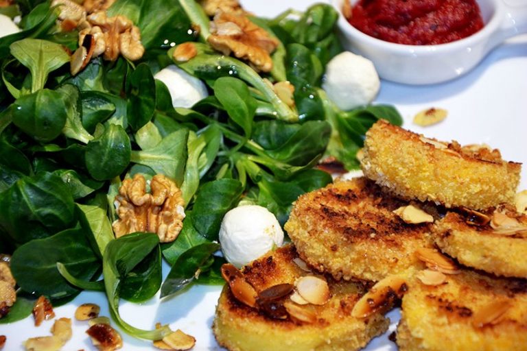 salade aux quenelles panées