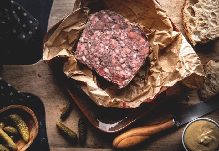 terrine de campagne au Beaujolais